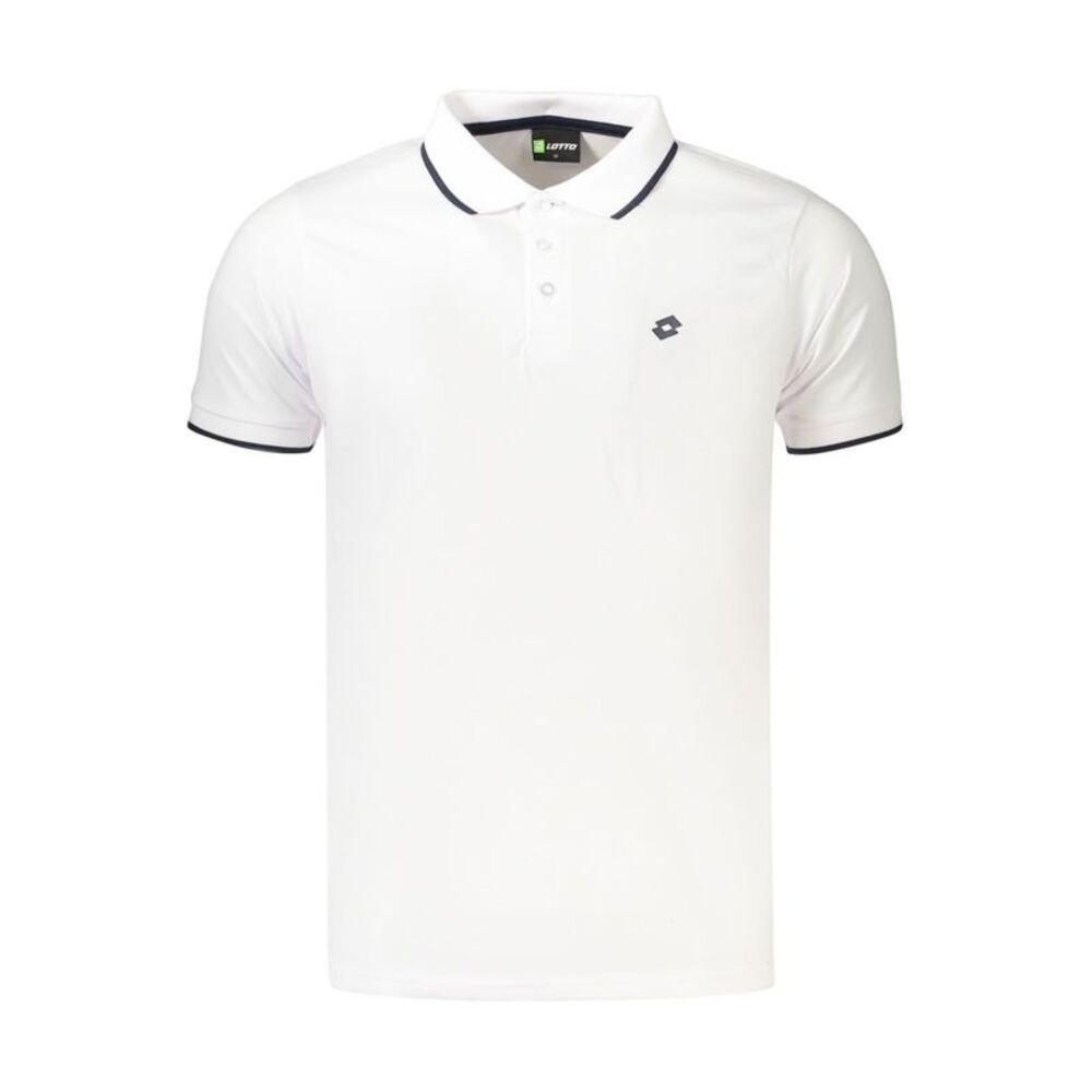 Lotto White Polyester Men's Polo Men's Shirt